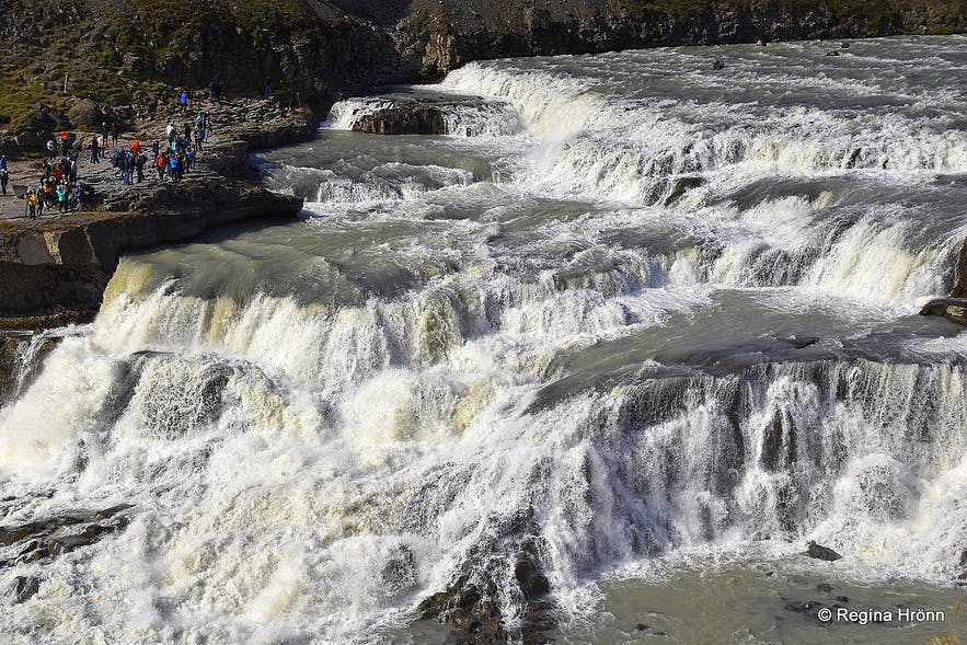 Photo of the other side of Gullfoss