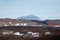 The parking lot to Askja volcano has a view of Herdubreid mountain in Iceland