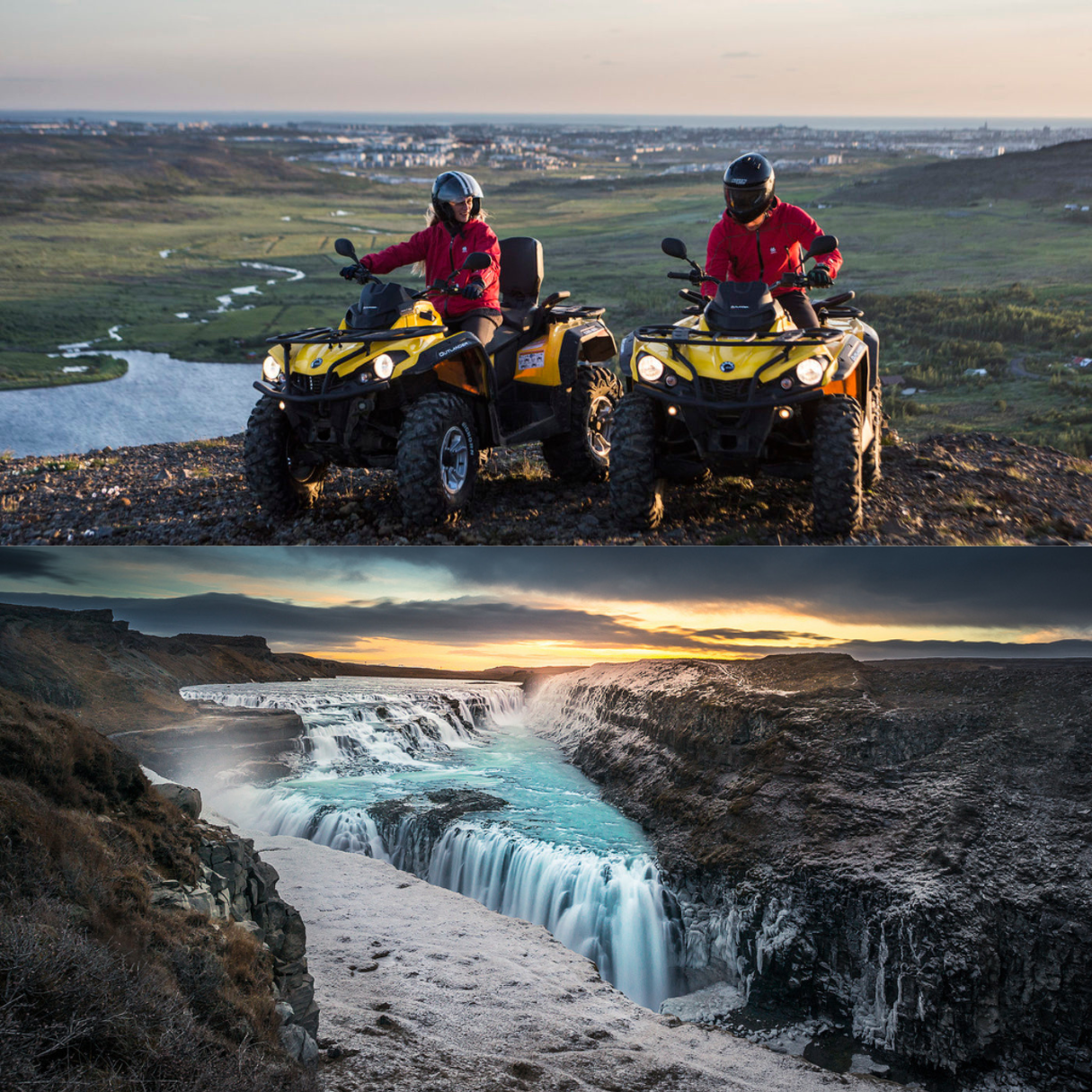 Combination ATV & Golden Circle Sightseeing Tour from Reykjavik