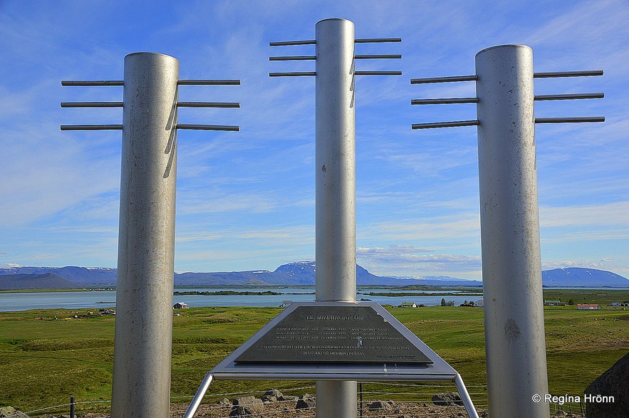 The memorial for Sigurgeir Stefánsson, Böðvar Björgvinsson and Jón Kjartansson