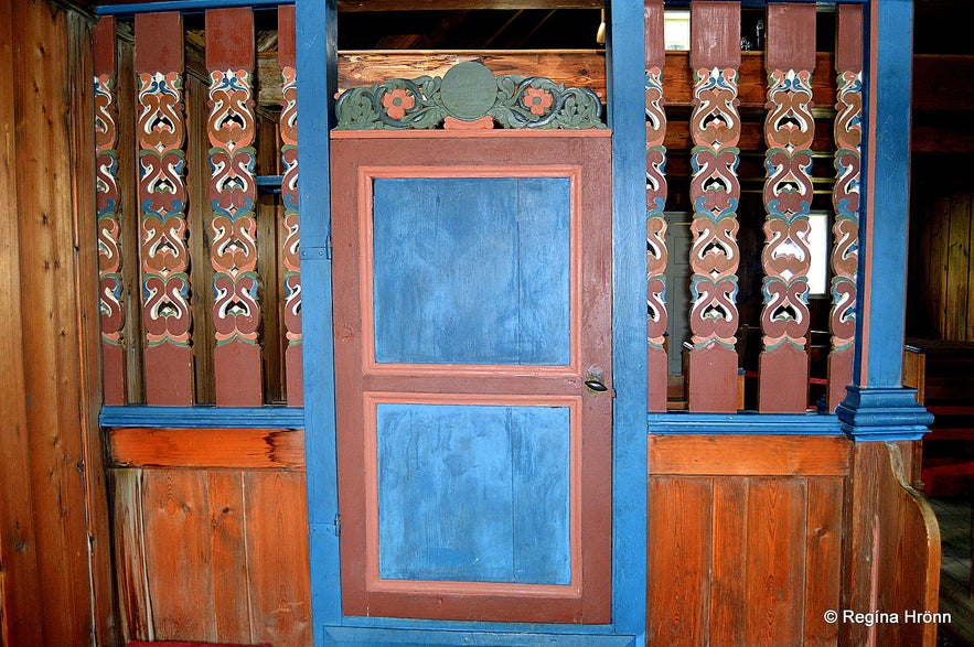 Inside Saurbæjarkirkja church Eyjafjörður