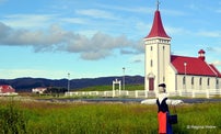 Kópasker Village on Melrakkaslétta Plain in North-East Iceland