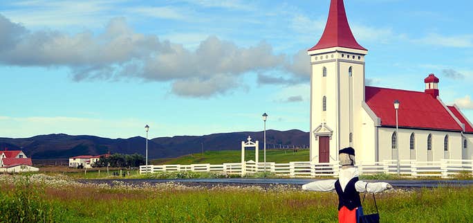 Kópasker Village on Melrakkaslétta Plain in North-East Iceland