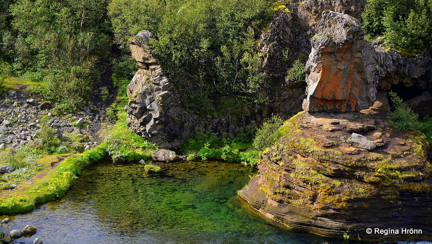 Gjáin in Þjórsárdalur valley