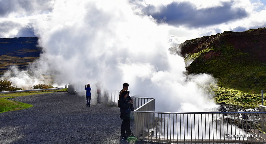 Deildartunguhver hot spring Borgarfjörður West Iceland