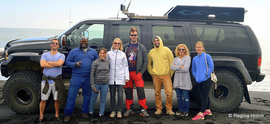 Our group on the Eyjafjallajökull volcano tour