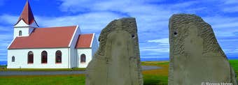 The Historical Ingjaldshóll on the Snæfellsnes Peninsula in West Iceland