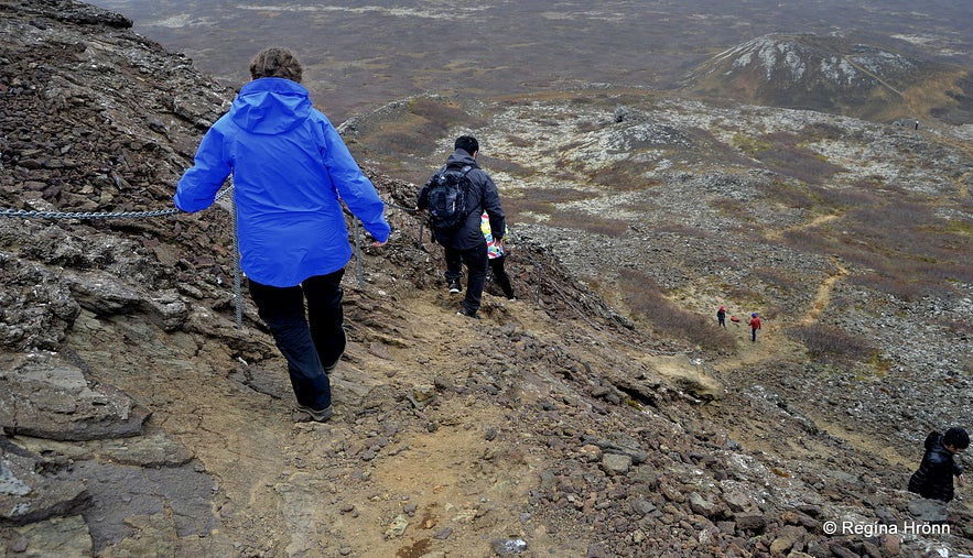 Eldborg Scoria Crater on Snæfellsnes in West-Iceland