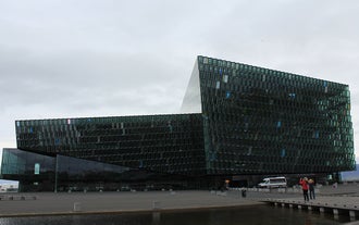 The Harpa Concert Hall and Conference Center is one of Reykjavik’s famous landmarks.
