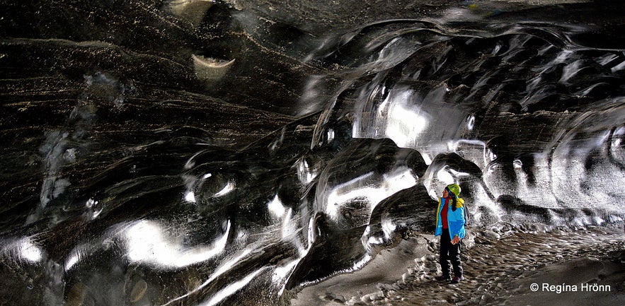 The Black diamond ice cave in South-Iceland