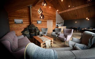 A comfortable lounge area at Fjalladyrd Hotel.