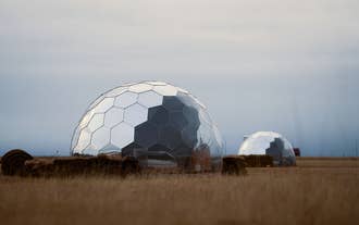 There are five glamping domes in South Iceland's Helja Stay.