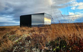 Mystic Light Lodge in West Iceland features a unique architecture.