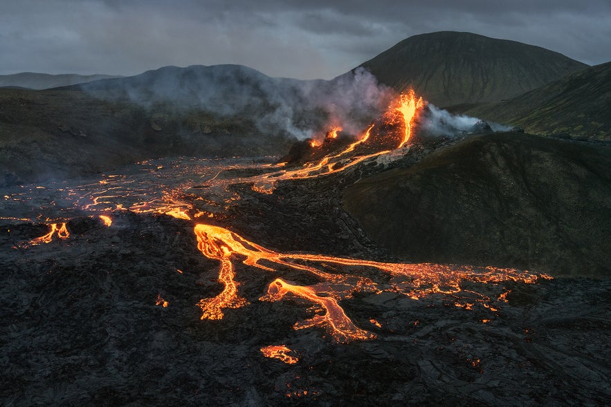 Keilir was formed in an eruption like that at Geldingadalur. Keilir was formed in an eruption like that at Geldingadalur.