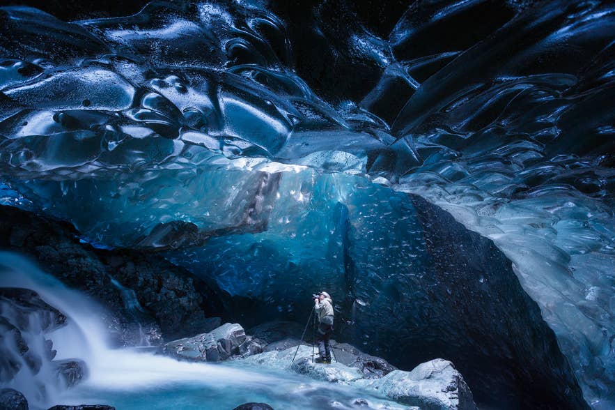 The crystal ice cave tour in Vatnajokull is the most popular ice cave tour in Iceland