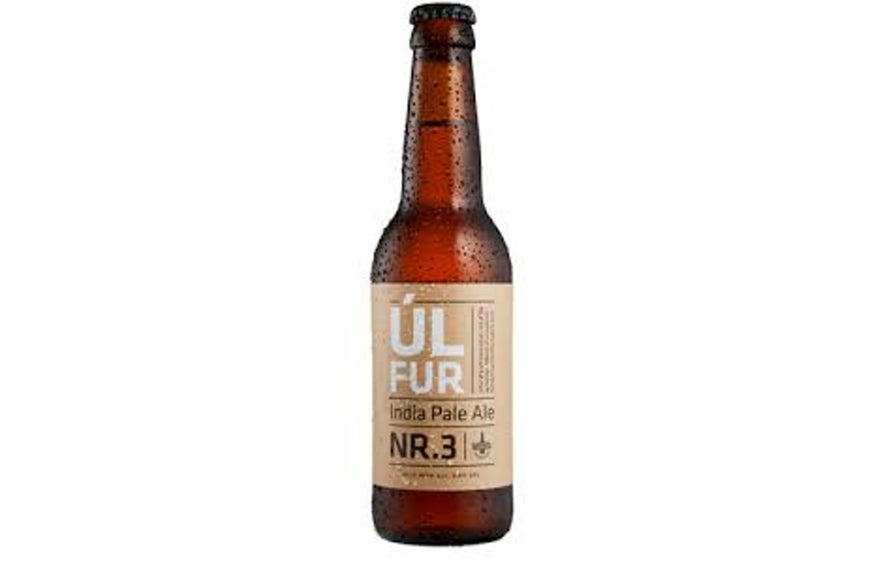 Popular Icelandic craft beer Ulfur IPA by Borg Brugghus, a top choice among beers in Iceland.