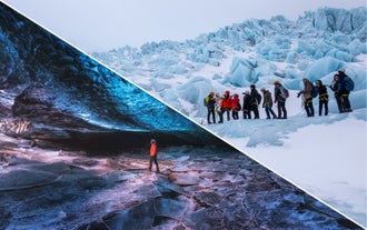 Visite de Grotte de Glace à Skaftafell & Randonnée sur Glacier