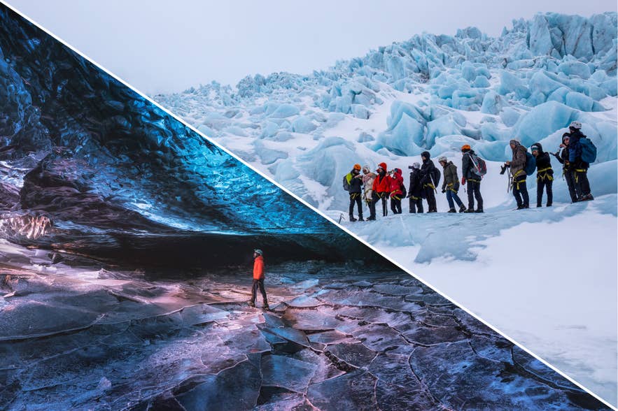 สำรวจถ้ำน้ำแข็งใสและเดินธารน้ำแข็งใน Vatnajökull คือกิจกรรมยอดนิยมใกล้ Skaftafell
