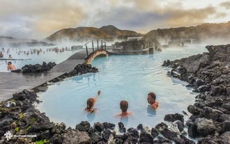 The milky blue waters of the Blue Lagoon are filled with beneficial algae, silica, and salt, making this relaxing experience great for your health.