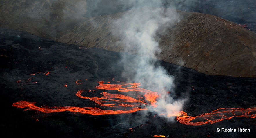 The volcanic eruption in Mt. Fagradalsfjall Iceland