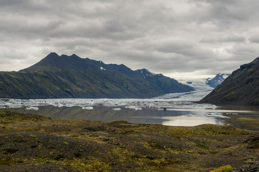 Heinabergslón Glacier Lagoon - part of Vatnajökull National Park on the South Coast of Iceland