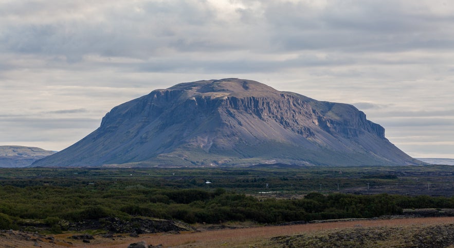 Mountain Búrfell in Iceland.