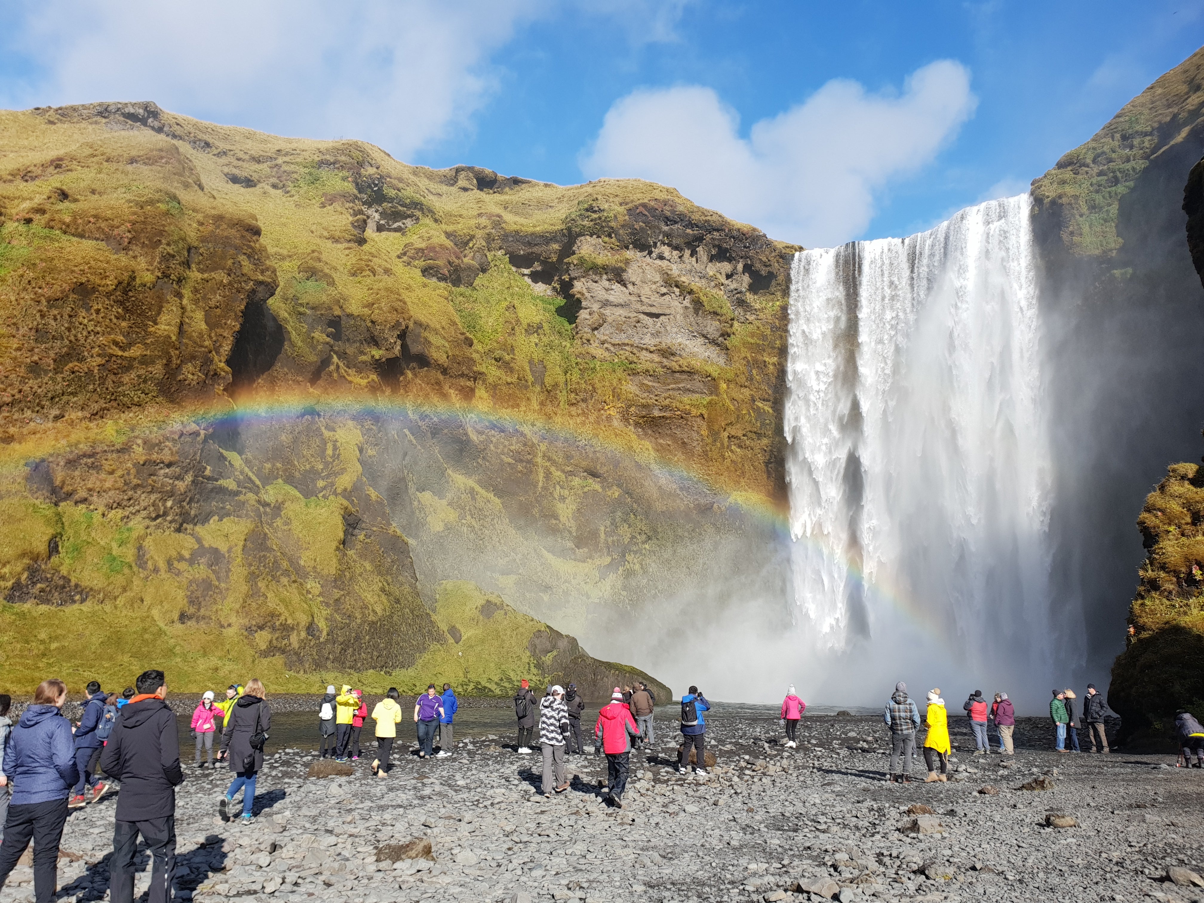 The astonishing power of the Gullfoss waterfall.