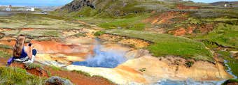 A colourful Hike through the Nesjalaugar and Köldulaugar Geothermal Areas in SW-Iceland