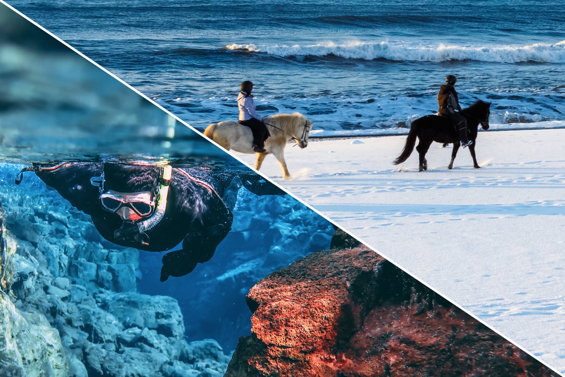 Silfra Snorkeling & Horseback Riding | Free Underwater Photos