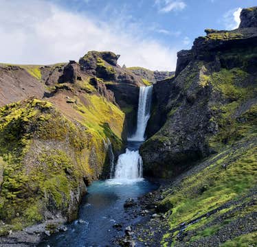 Ekstrem 12-timers vandretur på Fimmvorduhals-ruten