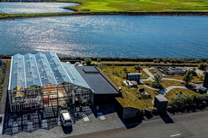 Sól Restaurant is located on the edge of Hafnarfjordur town
