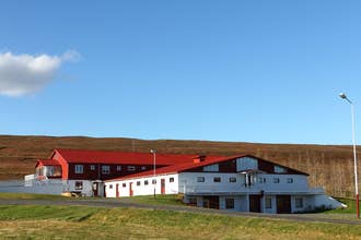 Guesthouse Narfastadir is located on a farm.