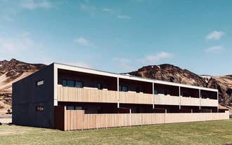 The Vik Apartments on a sunny day.