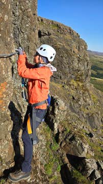 Via Ferrata Rock Climbing Tour on Mount Esja Near Reykjavik