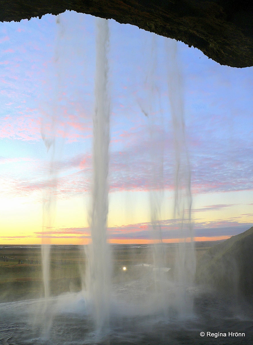 Seljalandsfoss - the view from behind the waterfall