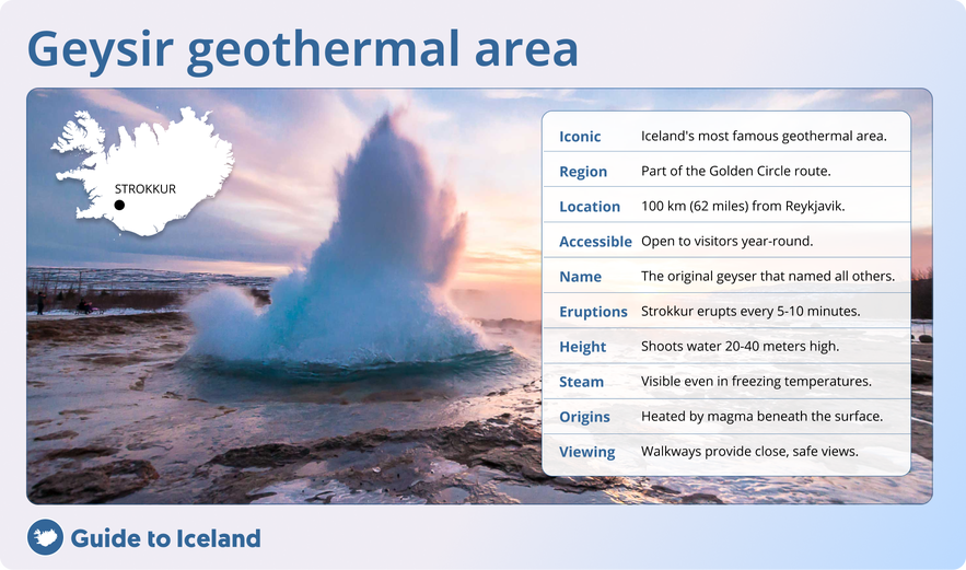 Geysir is an amazing hot spring in Iceland