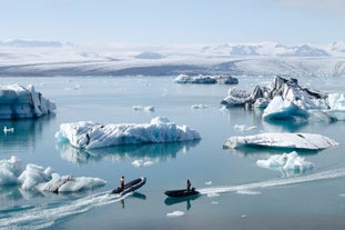Zodiacboottocht op de Jokulsarlon-Gletsjerlagune