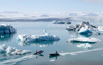Zodiacboottocht op de Jokulsarlon-Gletsjerlagune