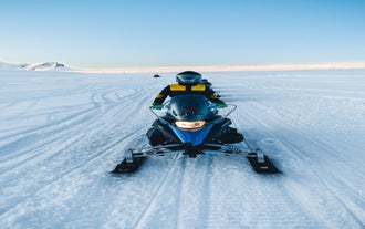 Wycieczka skuterem śnieżnym po lodowcu Langjokull spod wodospadu Gullfoss