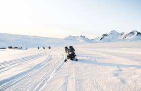 Snowmobile Tour on Langjokull Glacier from Gullfoss Waterfall