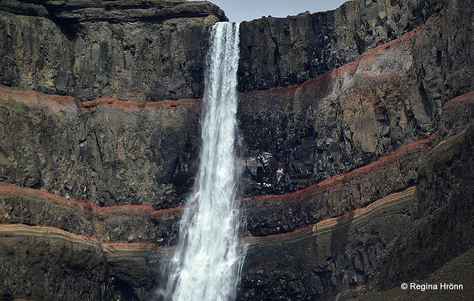 The majestic Hengifoss and Litlanesfoss Waterfalls in East Iceland