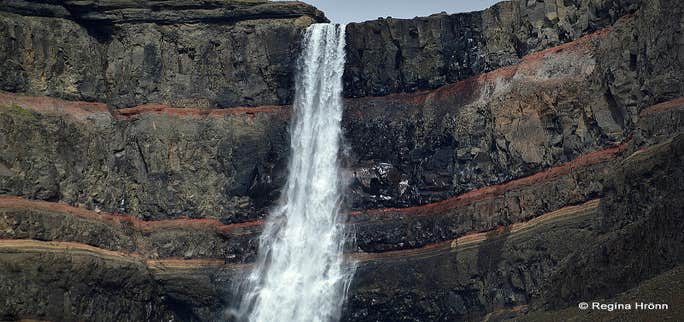 The majestic Hengifoss and Litlanesfoss Waterfalls in East Iceland