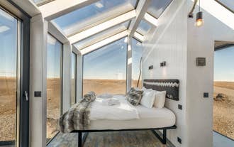 Glass Cottages is a family-run retreat surrounded by pristine lava fields.