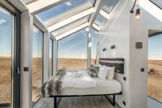 Glass Cottages is a family-run retreat surrounded by pristine lava fields.