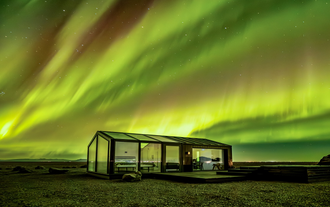 Glass Cottages is ideally placed to witness the northern lights from your room.