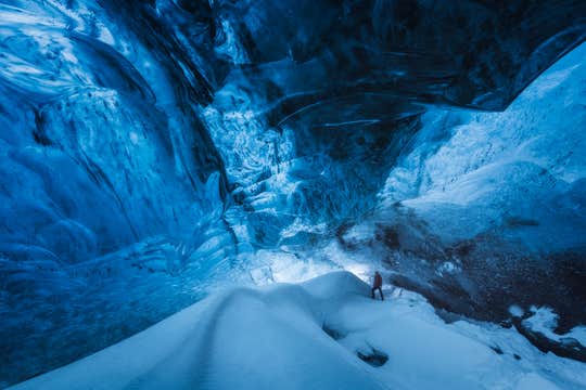 Excursión a una Cueva de Hielo con Paseo en Helicóptero desde Skaftafell