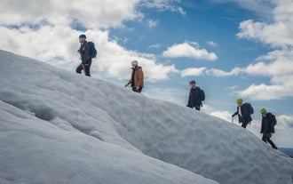 Falljokull, an outlet glacier within Skaftafell, is a perfect spot for a glacier hiking adventure.