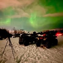 Begeleide Noorderlicht Quad-tocht van 2 Uur met Transfer vanuit Reykjavik
