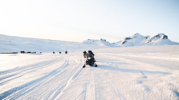 Schneemobil-Tour auf dem Eyjafjallajökull-Gletscher ab Hvolfsvöllur in Südisland