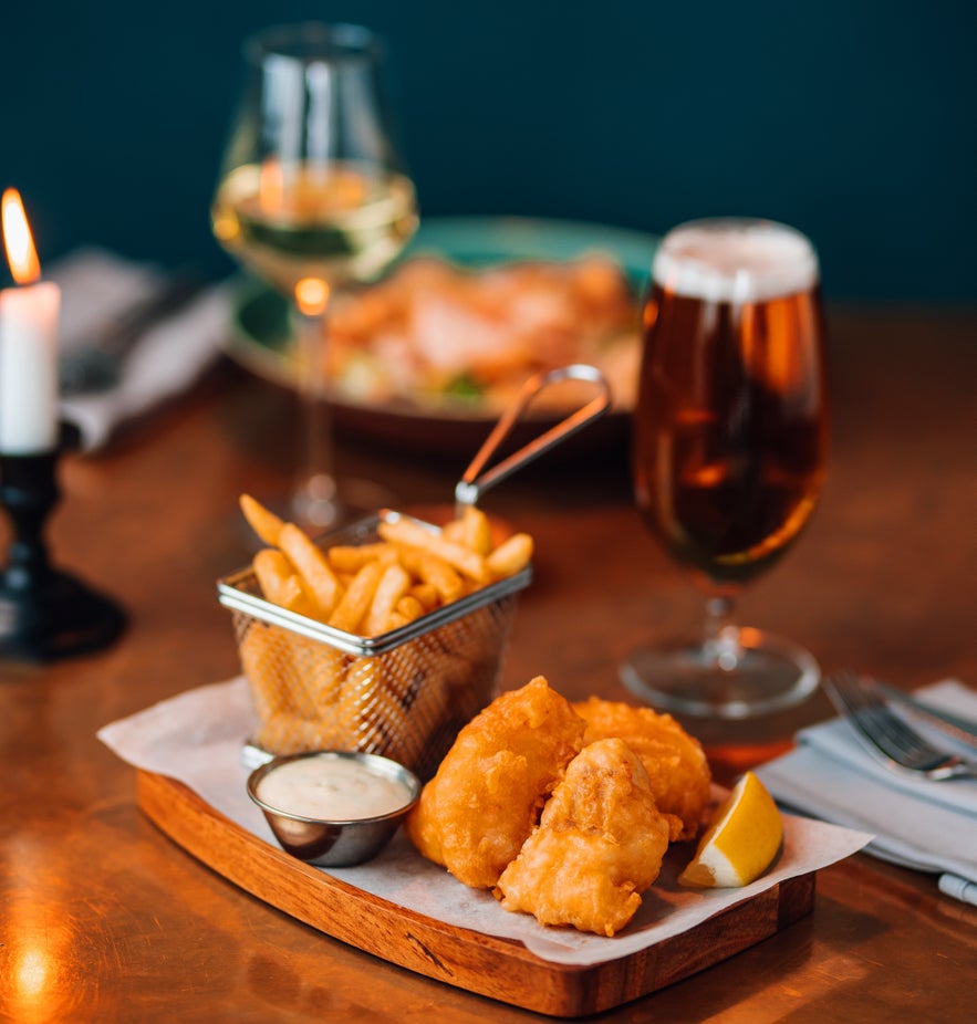 Check out the VIP offer for the delicious Fish & Chips at Jörgensen Kitchen & Bar